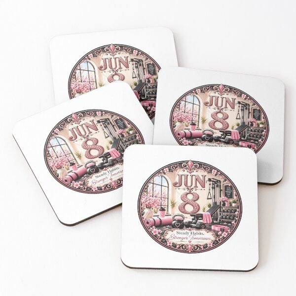 Item preview, June 8 Birthday Fitness Design | Pink Gym Motivation Gift designed and sold by LunaMoments.