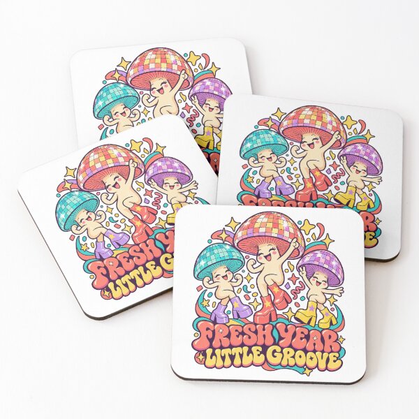 Item preview, Disco Mushroom New Year Fresh Little Groove designed and sold by TeNovaStudio.