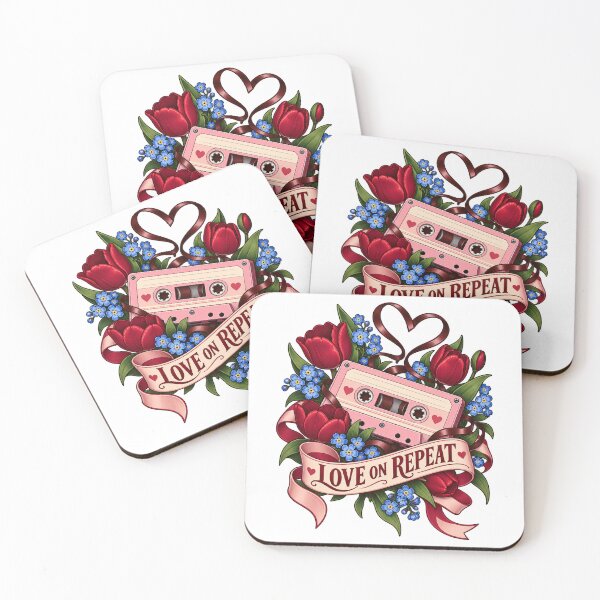 Item preview, Love Mixtape Cassette Flowers and Ribbon designed and sold by TeNovaStudio.