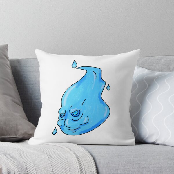 Item preview, Grumpy Blue Water Elemental Cartoon designed and sold by Micctolarte.