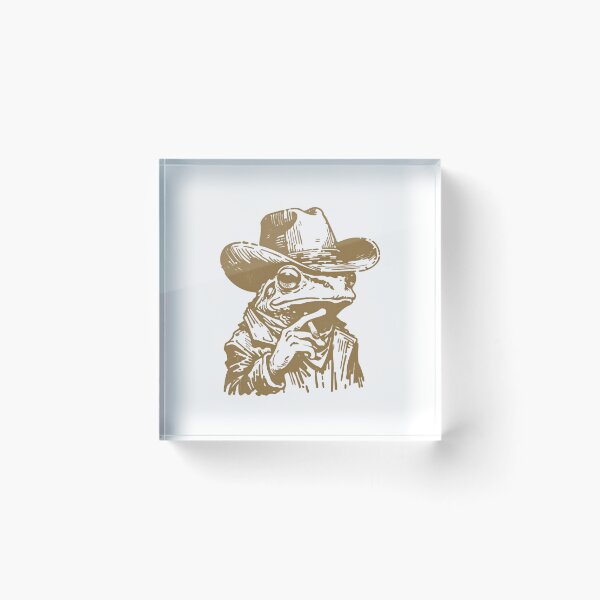 Item preview, Cowboy Frog Smoking designed and sold by Colorful-Garden.