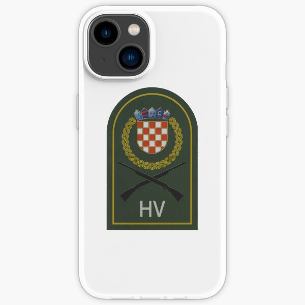 "Croatia Croatian Army patch Hrvatska Vojska HV" iPhone Case for Sale