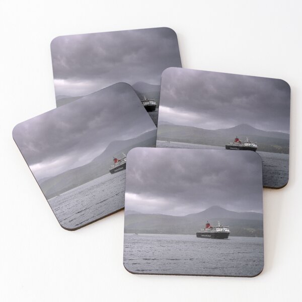 Item preview, Ferry Arriving on Arran with Goat Fell Backdrop designed and sold by Kasia Design.