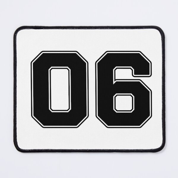 Item preview, 06 | Jersey Number 06 | Shirt Number 06 (Black) designed and sold by STUDIO-72.