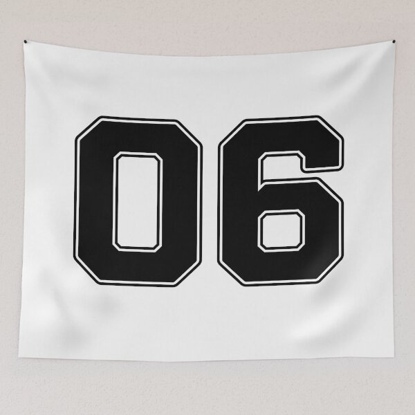 Item preview, 06 | Jersey Number 06 | Shirt Number 06 (Black) designed and sold by STUDIO-72.