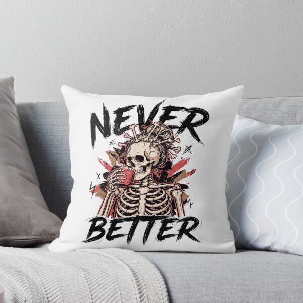 Item preview, Never Better Messy Bun Skeleton Halloween designed and sold by Naitsebas.