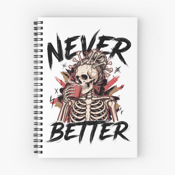 Item preview, Never Better Messy Bun Skeleton Halloween designed and sold by Naitsebas.