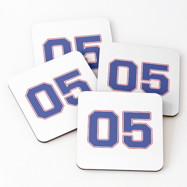 Item preview, 05 | Jersey Number 05 | Shirt Number 05 (Blue / Red) designed and sold by STUDIO-72.