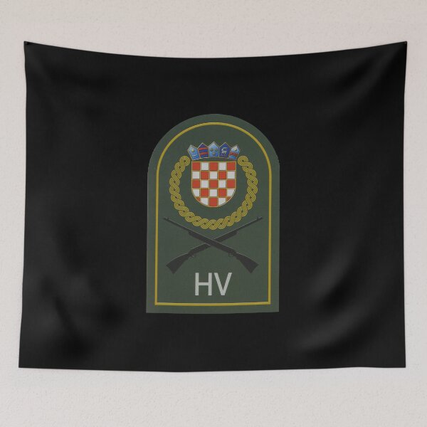 Artikelvorschau, Kroatien Aufnäher der kroatischen Armee Hrvatska Vojska HV entworfen und verkauft von Velered Designs ⚜️.