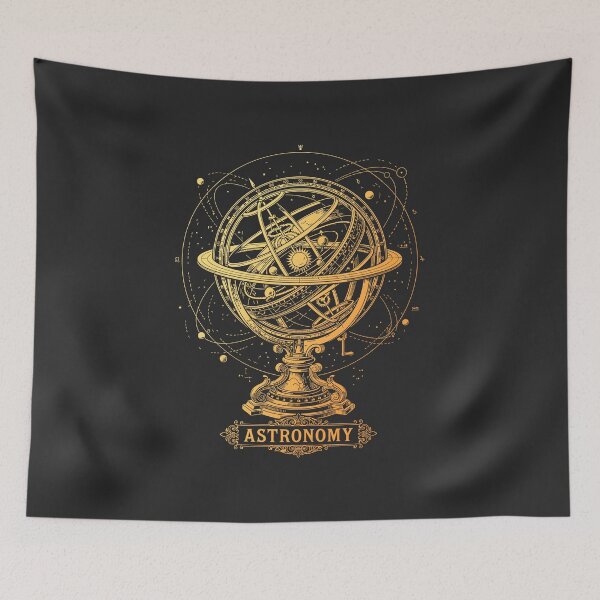 Item preview, Armillary Sphere Astronomy Vintage Science Blueprint Celestial Graphic    designed and sold by KiwiRider.