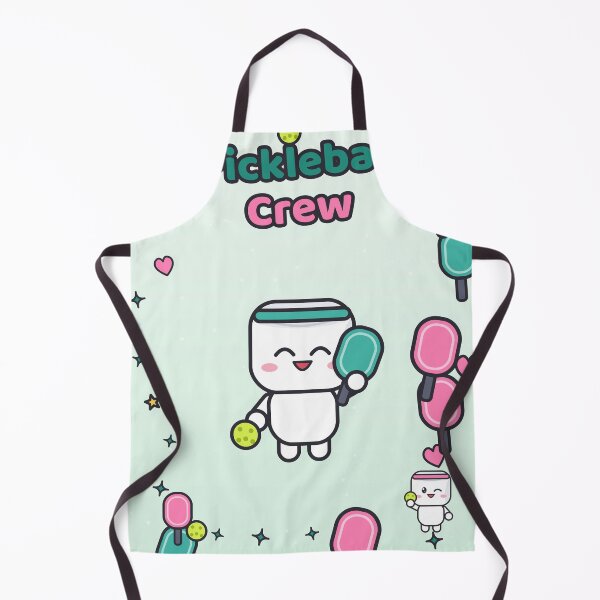Item preview, Pickleball Crew - Funny Cute Marshmallow Pip with Paddle and Ball designed and sold by BiMood.