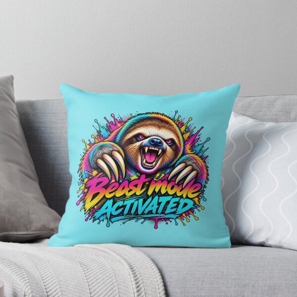 Item preview, Sloth Beast Mode - Neon Cyberpunk Horror designed and sold by PixelsPaws.