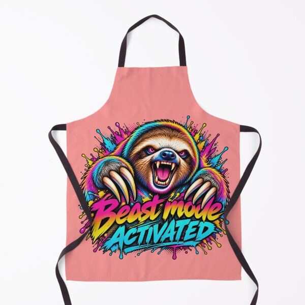 Item preview, Sloth Beast Mode - Neon Cyberpunk Horror designed and sold by PixelsPaws.