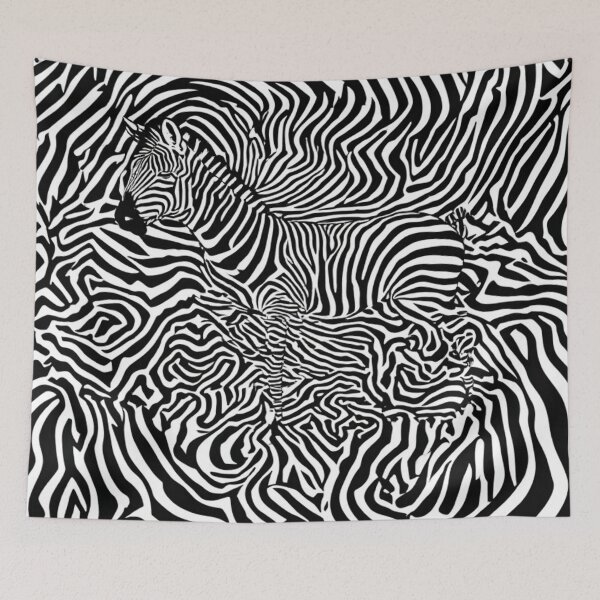 Item preview, Hidden melted zebra optical illusion  designed and sold by AWADHESH  CHAURASIA.