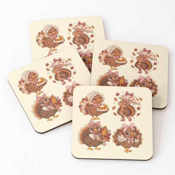 Item preview, Cute Cartoon Turkey Sticker – Adorable Thanksgiving Turkey Illustration designed and sold by PalleteCreation.
