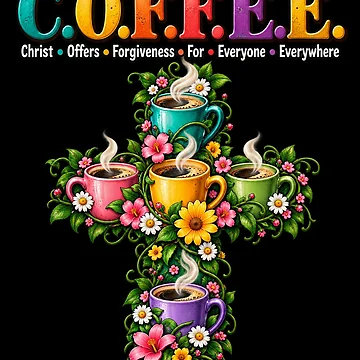 Artwork thumbnail, Christian Coffee Forgiveness Message by ROUX-ART
