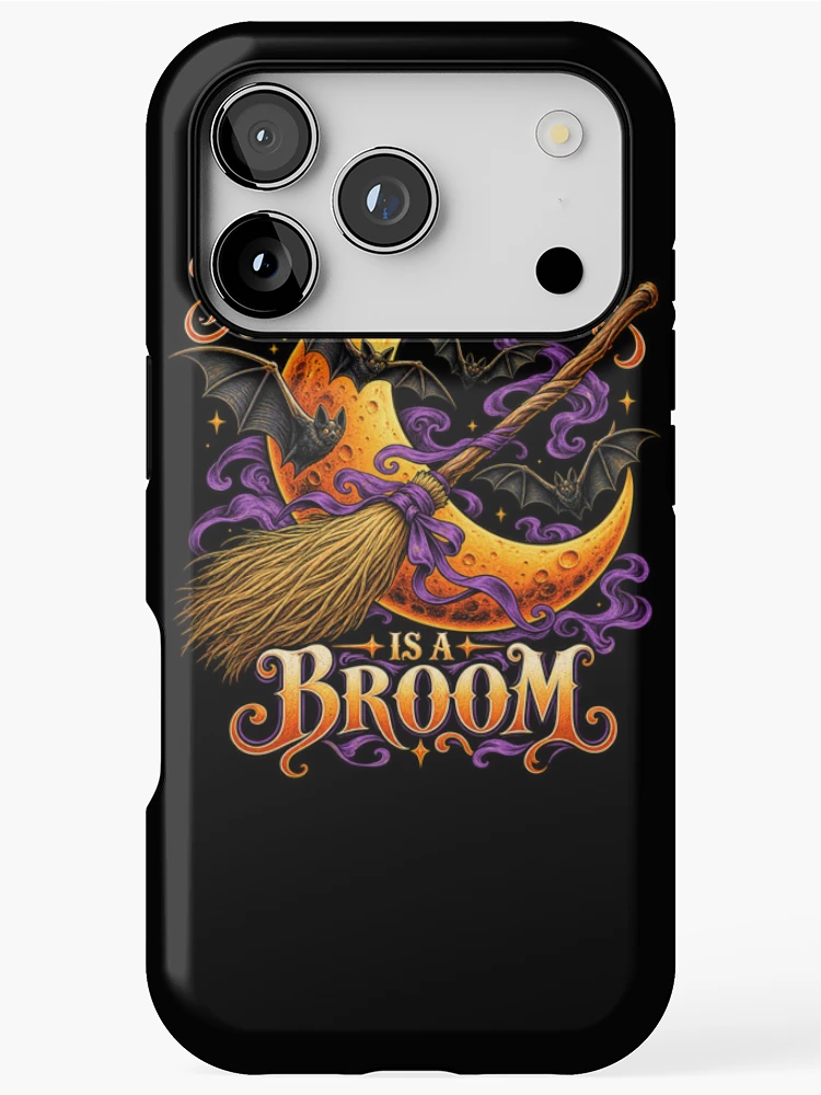 Thumbnail 1 of 4, iPhone Case, My Other Ride Is a Broom designed and sold by ROUX-ART.