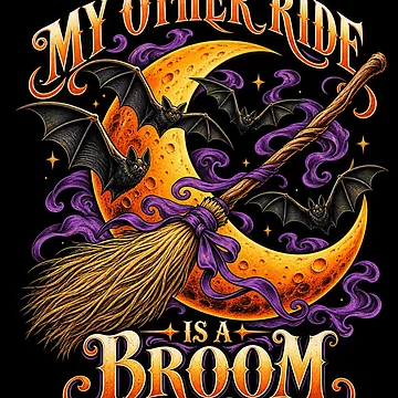 Artwork thumbnail, My Other Ride Is a Broom by ROUX-ART