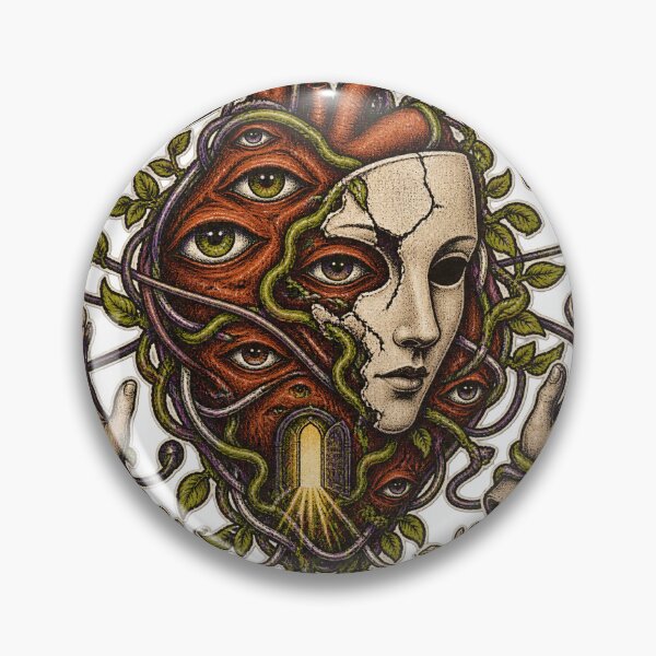 Item preview, Heart Eyes Mask Portal Cosmic Hands Art designed and sold by puzzell.