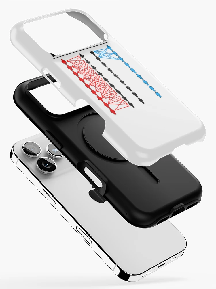 Thumbnail 2 of 4, iPhone Case, Color Coded Human Network designed and sold by ROUX-ART.