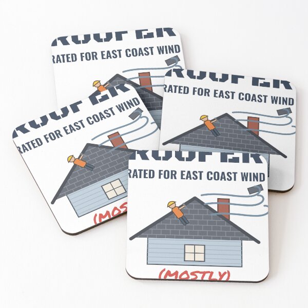 Item preview, Roofer Rated for East Coast Wind Mostly designed and sold by FogFiddleGoods.