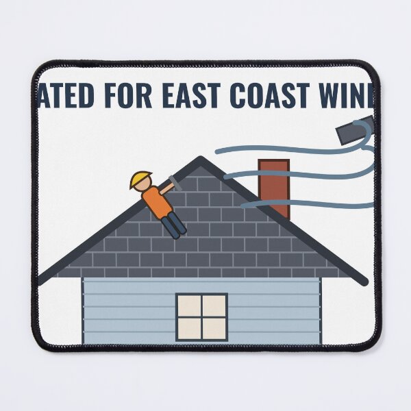 Item preview, Roofer Rated for East Coast Wind Mostly designed and sold by FogFiddleGoods.