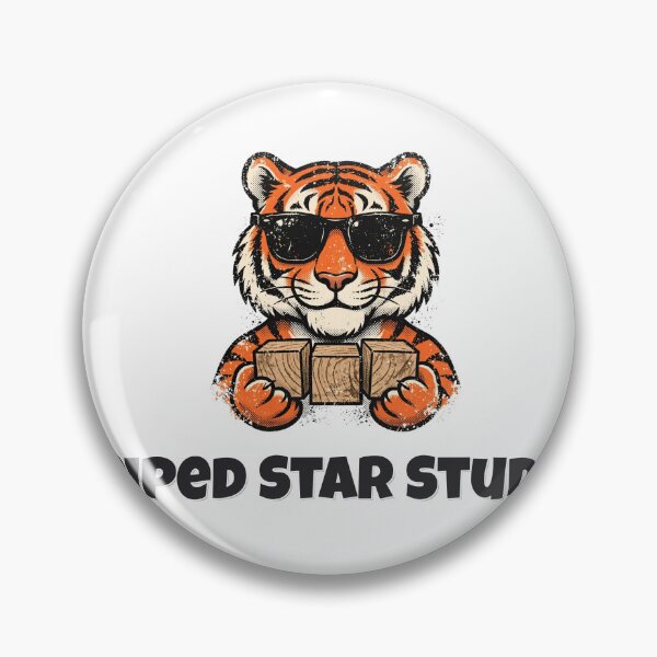 Item preview, Striped Star Student Funny Tiger Teacher Design designed and sold by Wild Shades.