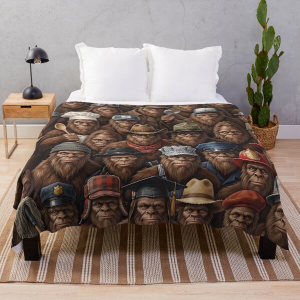 Item preview, Bigfoot Hats And Professions Crowd Funny Sasquatch Occupations designed and sold by FrozenFits.