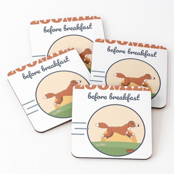 Item preview, Zoomies Before Breakfast Toller Dog designed and sold by FogFiddleGoods.