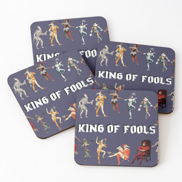 Item preview, King of fools medieval jester and fools vintage ilustration designed and sold by LuksTEESred.