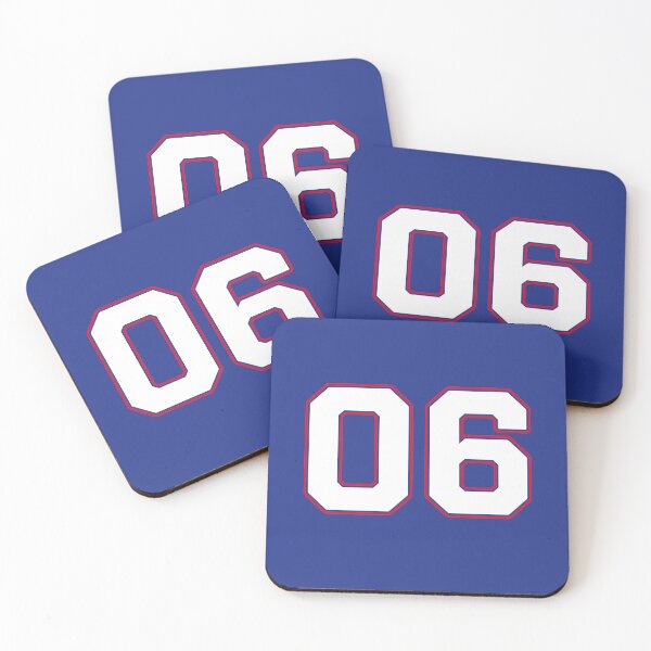 Item preview, 06 | Jersey Number 06 | Shirt Number 06 (White / Red) designed and sold by STUDIO-72.