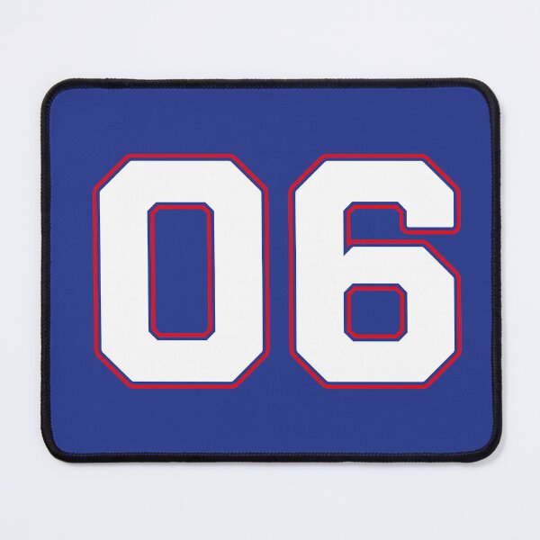 Item preview, 06 | Jersey Number 06 | Shirt Number 06 (White / Red) designed and sold by STUDIO-72.