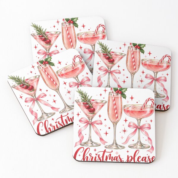 Item preview, Christmas, Please Pink Cocktails designed and sold by ROUX-ART.