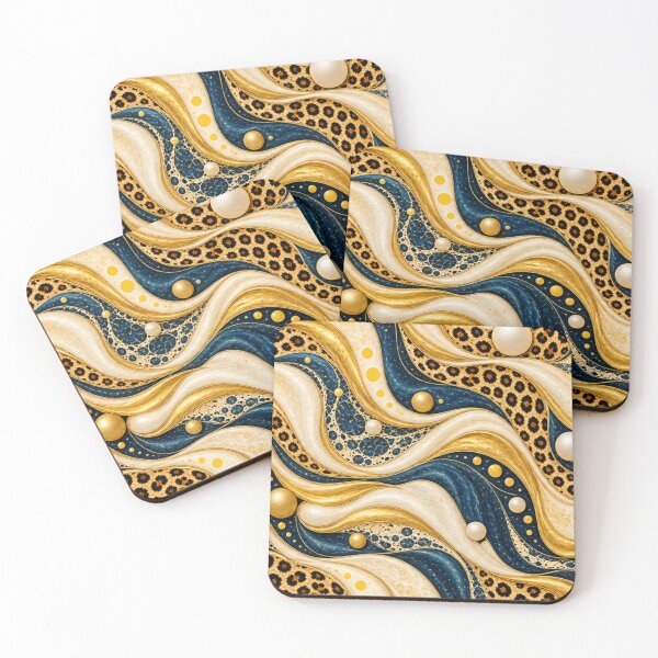 Item preview, Safari Glamour – Luxury Leopard Marble Pattern designed and sold by annenambiro.