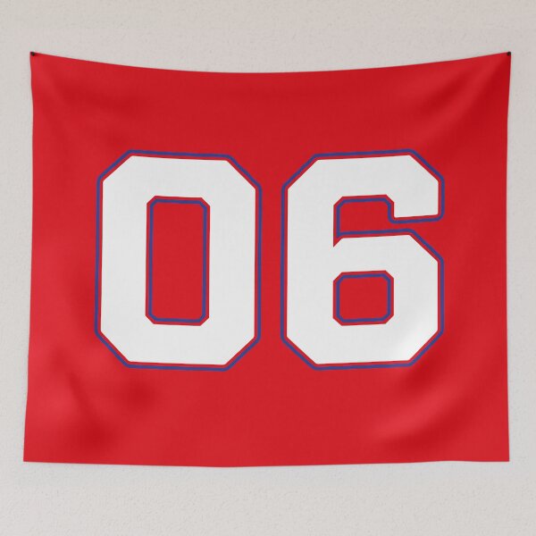 Item preview, 06 | Jersey Number 06 | Shirt Number 06 (White / Blue) designed and sold by STUDIO-72.