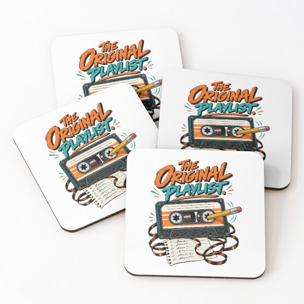 Item preview, The Original Playlist Retro Cassette Tape designed and sold by CerealBoxInk.