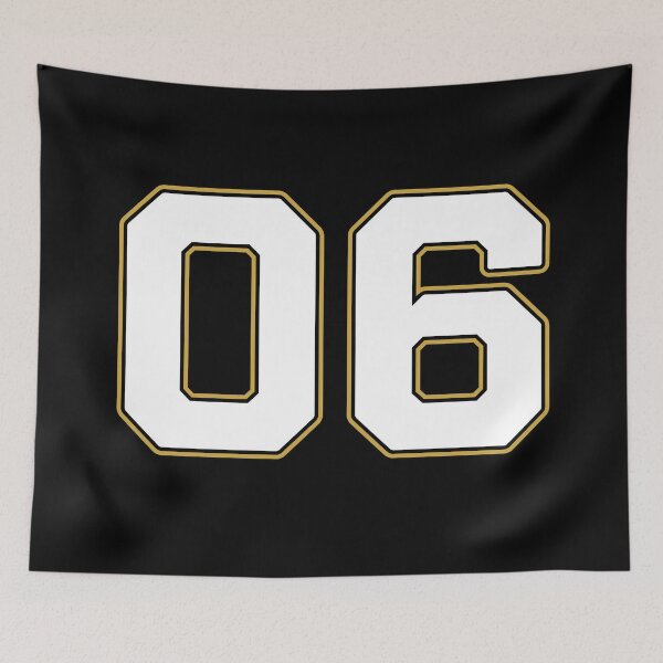 Item preview, 06 | Jersey Number 06 | Shirt Number 06 (White / Gold) designed and sold by STUDIO-72.