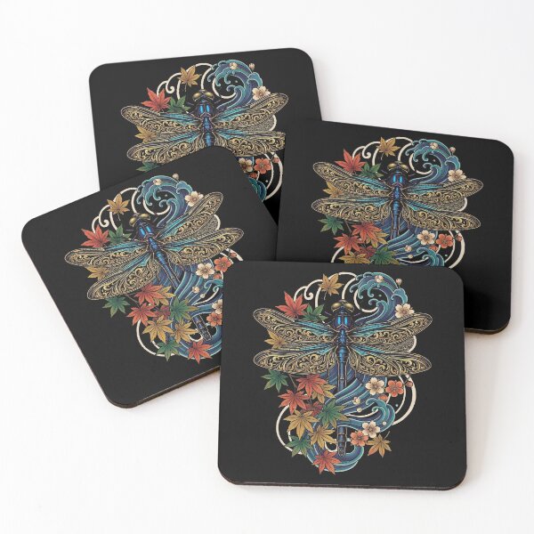 Item preview, Japanese Dragonfly Garden Tattoo designed and sold by Etch-art.
