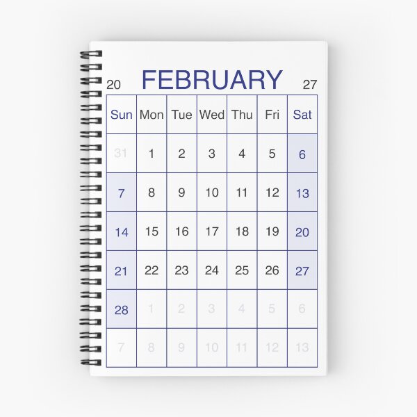 Item preview, February 2027 Modern Swiss Grid Monthly Calendar Poster designed and sold by IuriiVlasenko.