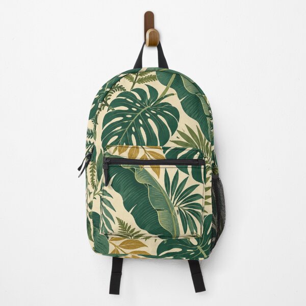 Item preview, Tropical Leaf Rhythm – Retro Monstera, Palm and Fern Pattern designed and sold by Paper-Pickle.