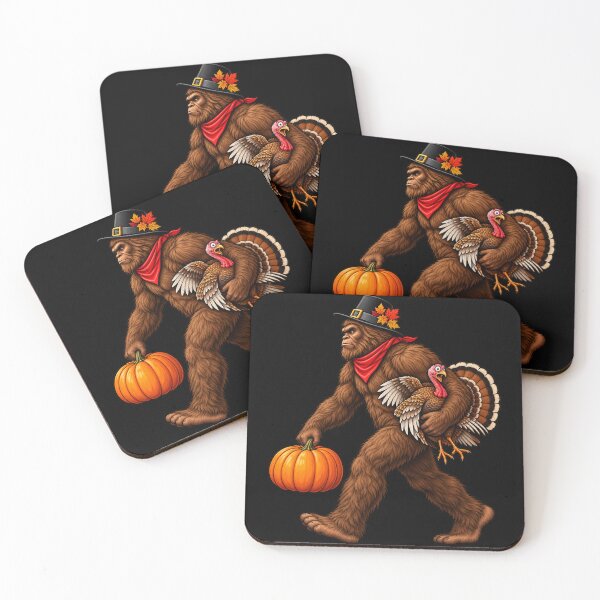 Item preview, Thanksgiving Bigfoot with Turkey designed and sold by ROUX-ART.