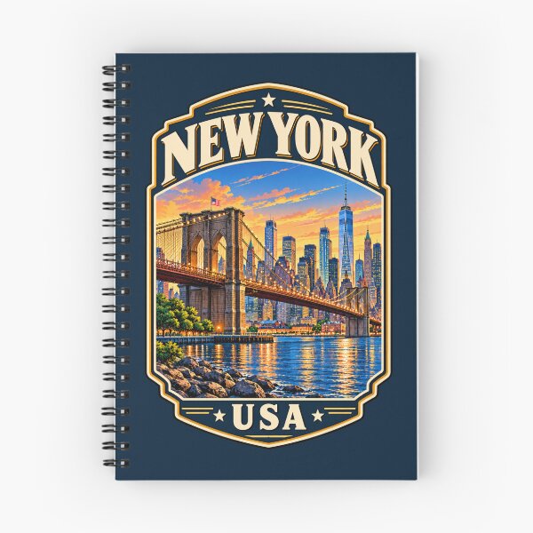 Item preview, Brooklyn Bridge New York USA Vintage Travel designed and sold by Travel Souvenirs 30.