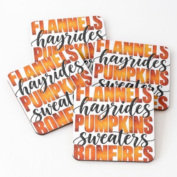 Item preview, Flannels Pumpkins Bonfires designed and sold by ROUX-ART.