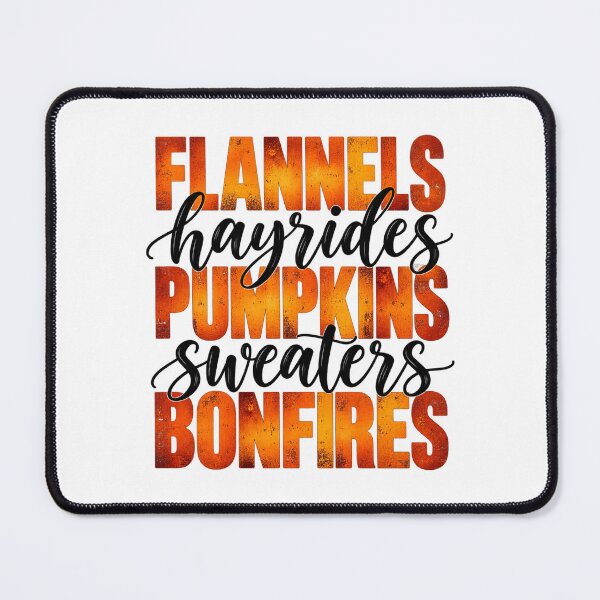 Item preview, Flannels Pumpkins Bonfires designed and sold by ROUX-ART.