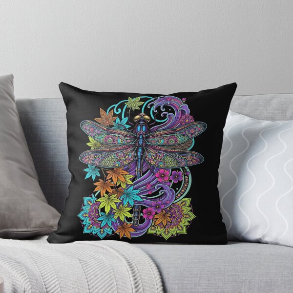 Item preview, Psychedelic Dragonfly Mandala designed and sold by Etch-art.