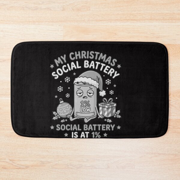 Item preview, Funny Christmas Social Battery designed and sold by w66aboo.