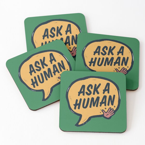 Item preview, Ask A Human Retro Speech Bubble Funny Slogan Graphic designed and sold by peterdesigns.