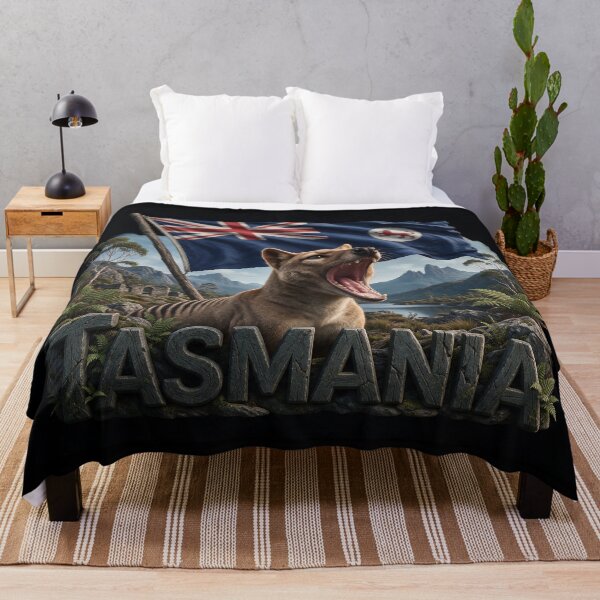 Item preview, Tasmania Heritage – Thylacine & Wilderness designed and sold by FlagX.