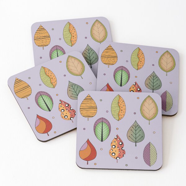 Item preview, Whimsical Autumn Leaves designed and sold by Kendall Rose Doodles.