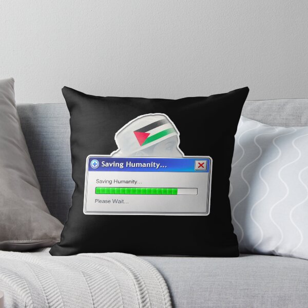Item preview, Saving Humanity – Windows XP Progress Bar Palestine Tribute designed and sold by Tee-Show.